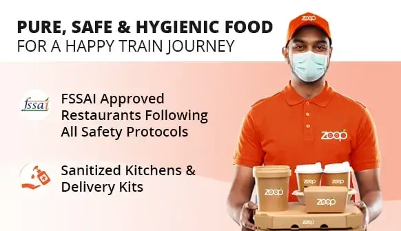 safe and hygienic food on train