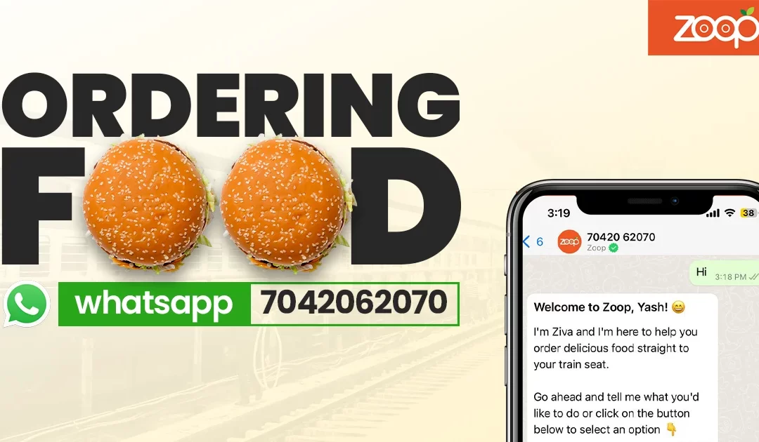 Order Food On Train Through WhatsApp