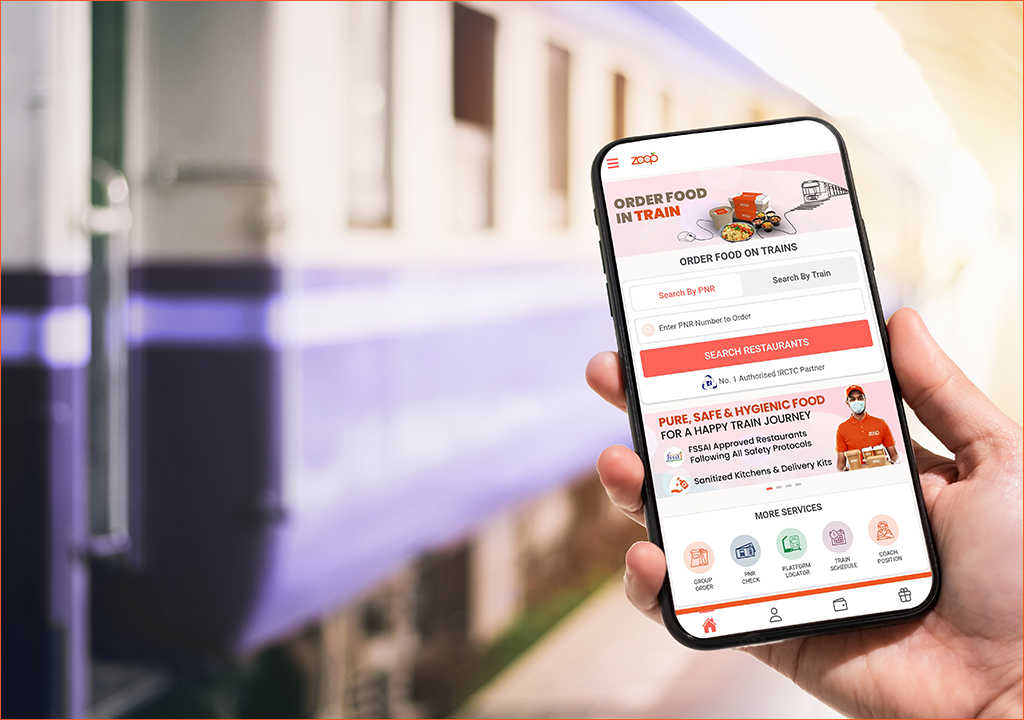 Satisfy your hunger with online food ordering in trains!