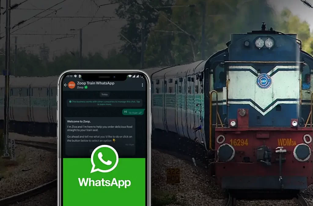 WhatsApp food ordering for train