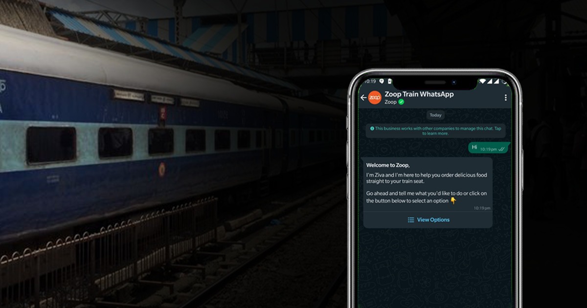 WhatsApp Food Delivery in  Train 