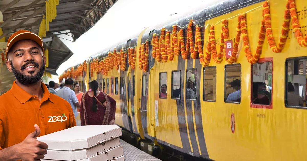 fresh food delivered to your train seat