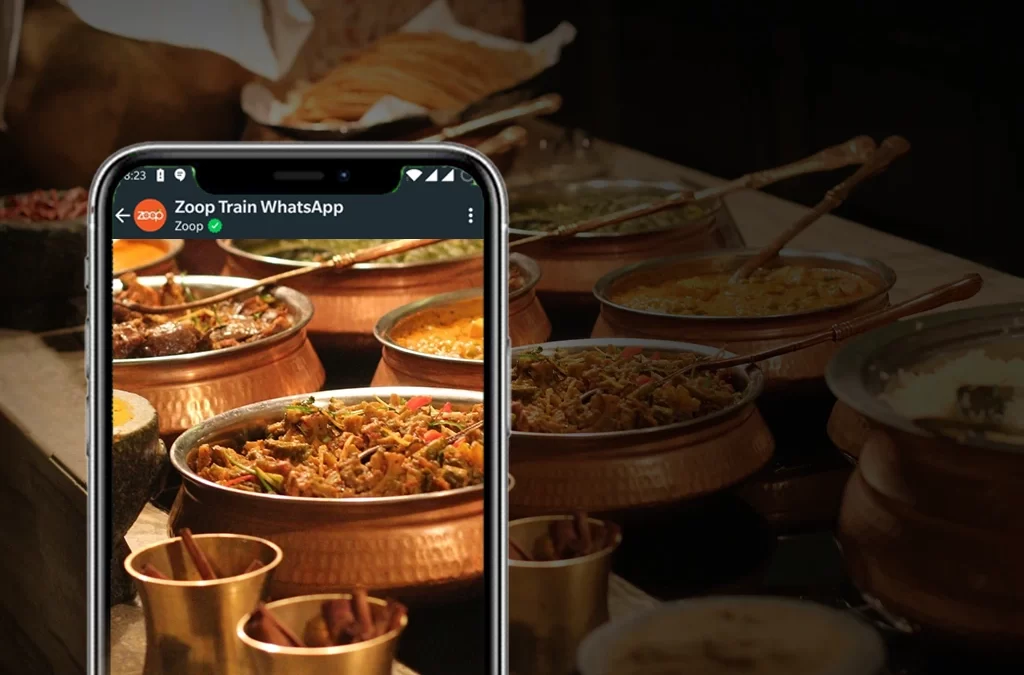 Order food in train on Whatsapp for all kinds of meals on train