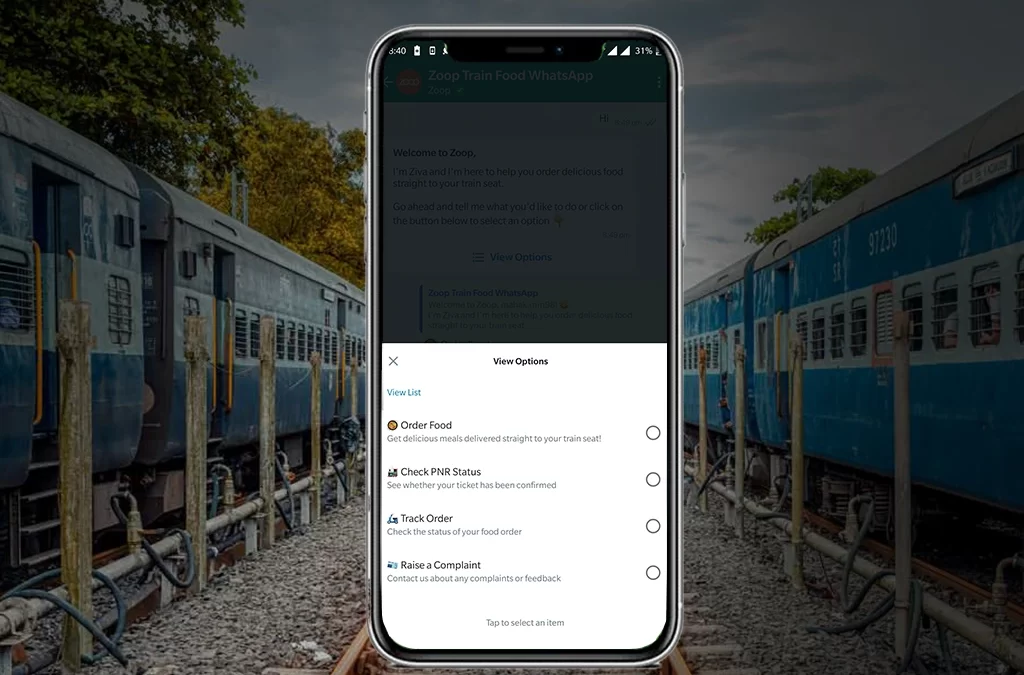 This new WhatsApp-based train service will seriously blow your mind!