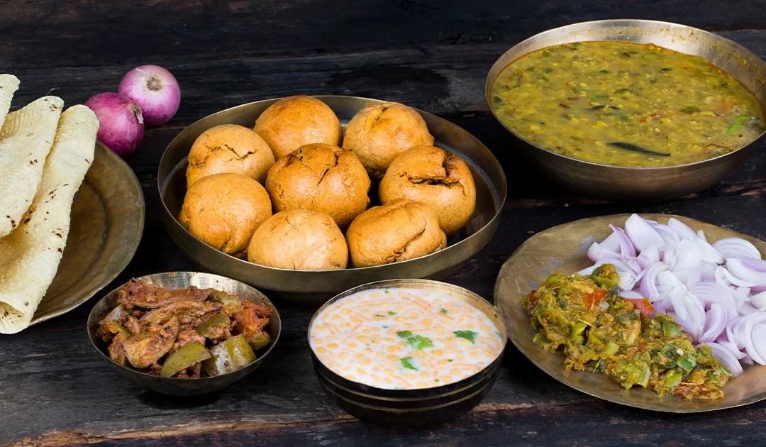 Dal Baati for Rajasthani regional dishes in train