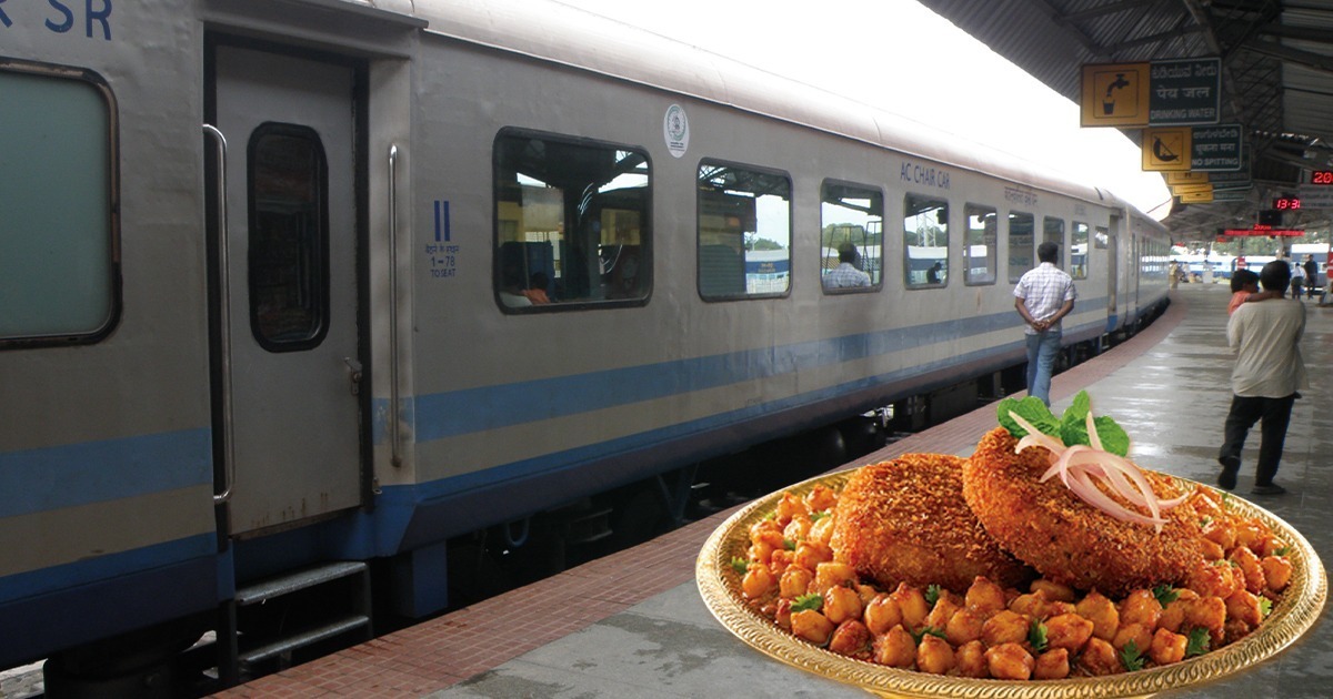 Why should you always order food online for train travel?