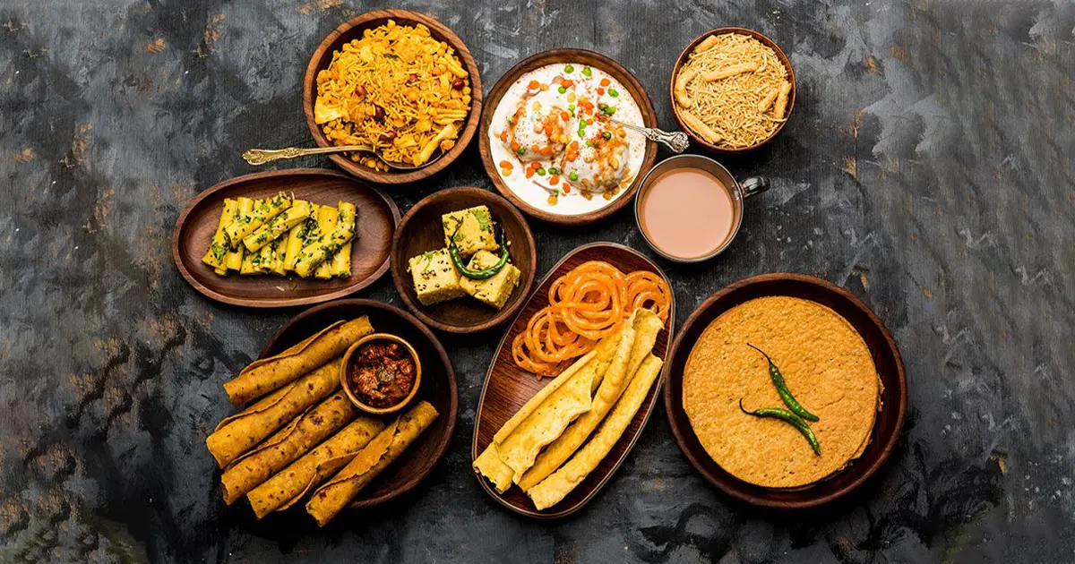 Gujarati food in train at ahmedabad, gujrat