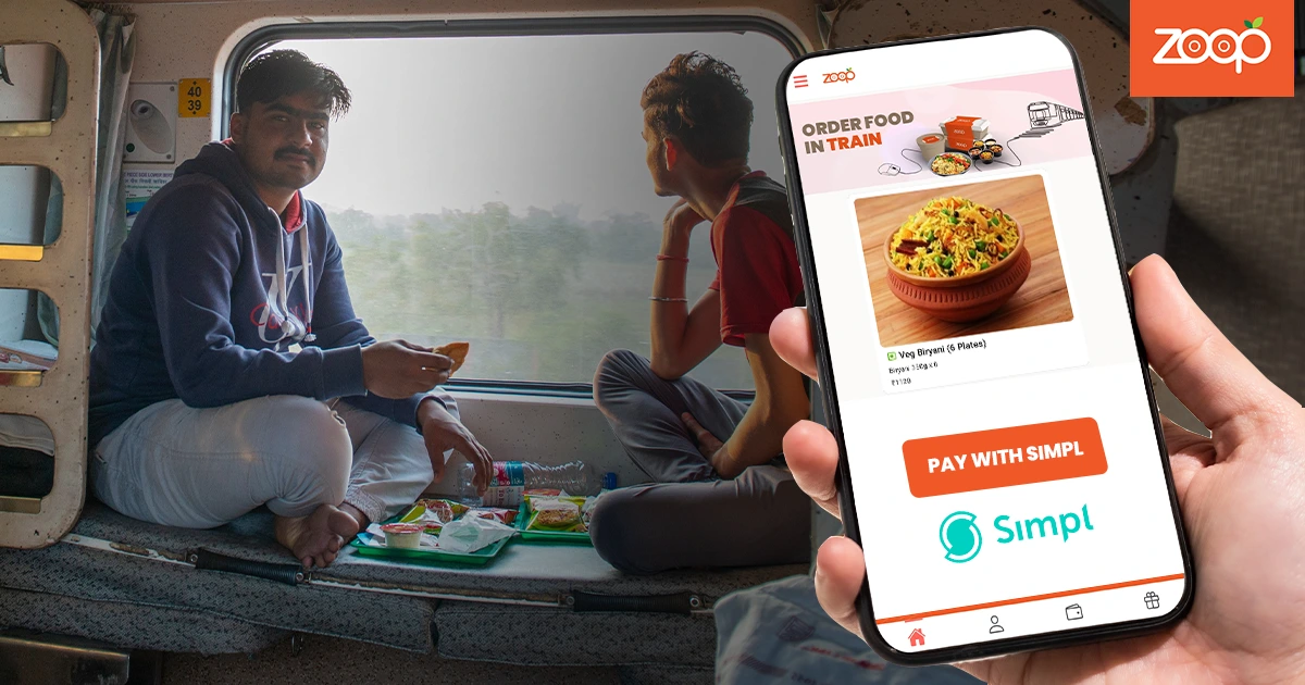 Multiple payment methods for online food in train order