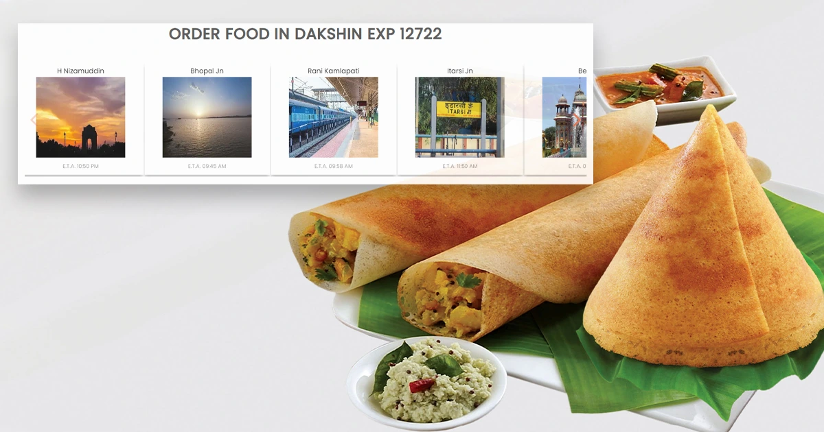 Order meals on train in the Dakshin Exp for ganesh chaturthi specials with Zoop