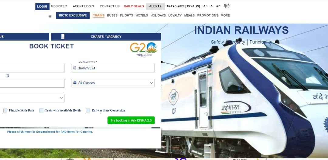 IRCTC Login ID Create New Account