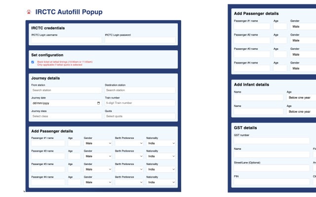 IRCTC Tatkal Automation Tool For Android