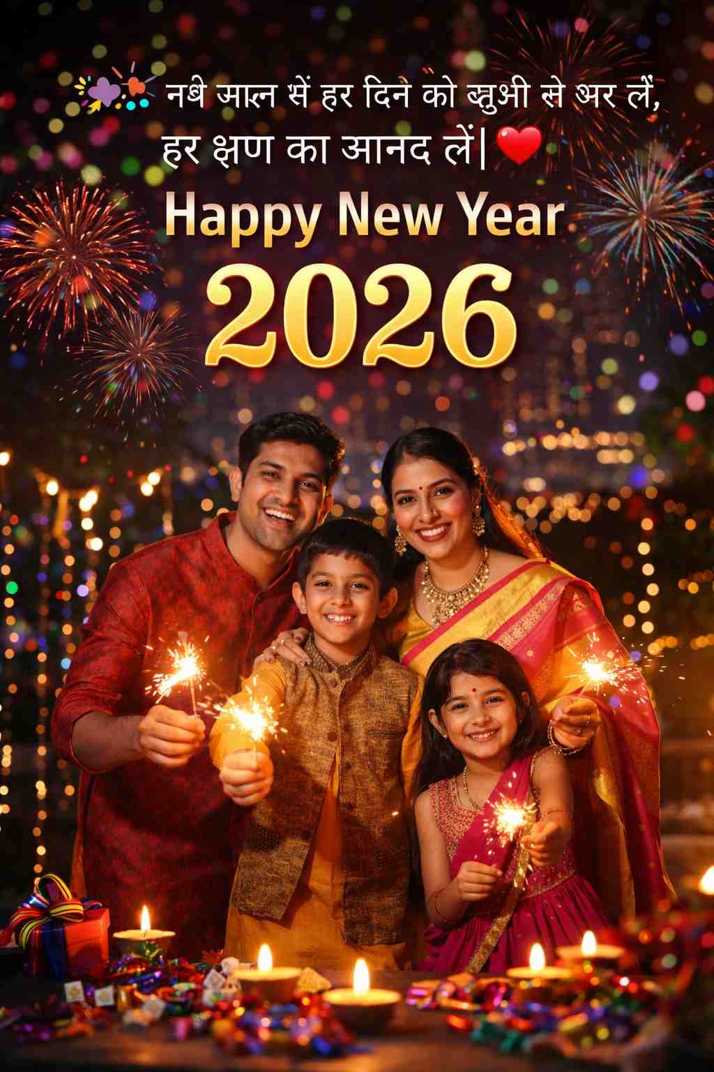 Celebrating New Year with family