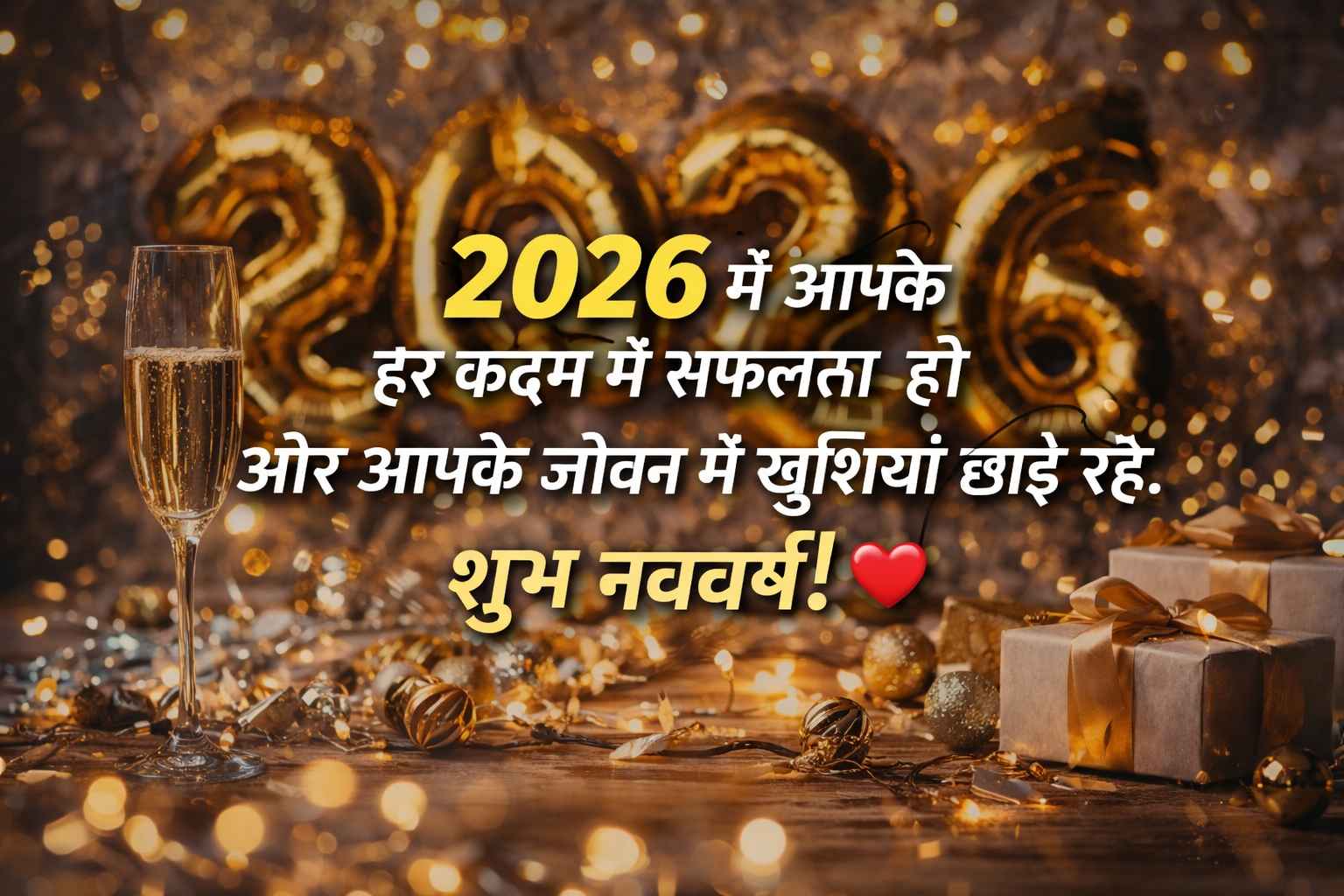 Happy New Year Wishes in Hindi